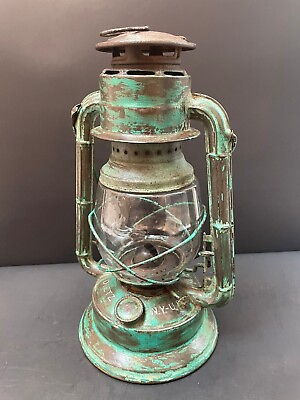 #ad #ad Old Vintage Dietz Little Wizard Iron Kerosene Oil Lamp Lantern With Globe Usa $214.14