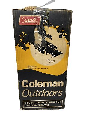 #ad #ad Vintage 1970#x27;s Coleman Double Mantle Propane Lantern in Box 5114 708 $41.02