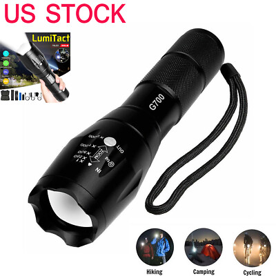 #ad 90000lm LED Flashlight Rechargeable USB LED Tactical Torch Light Lamps $7.99