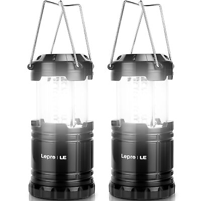 #ad LED Lanterns Battery Powered Camping Essentials Collapsible IPX4 Water Res... $27.05