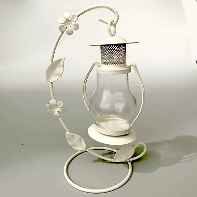 #ad Enchanté Iron Craft Candle Holder mini Lantern Hanging Stand $12.99