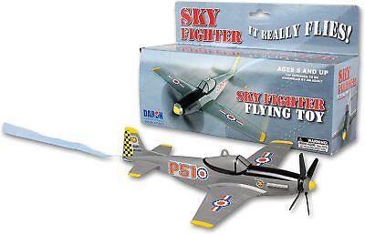 #ad Sky Fighter Flying Toy On A String Grey $22.09