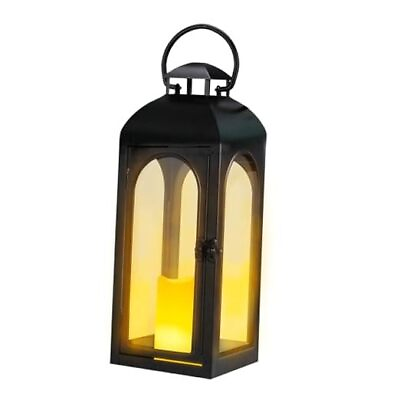#ad Lanterns Decorative Indoor Decorative Lanterns with Remote and Timer16 Black $34.67