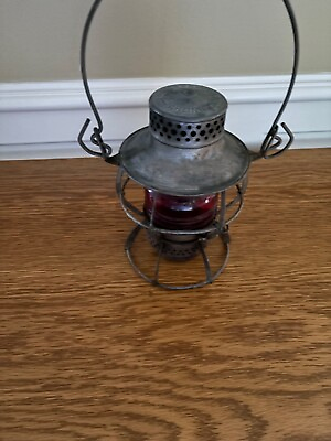 #ad #ad Vintage DRESSEL ARLINGTON Louisville and Nashville Railroad Lantern amp; Red Globe $125.00