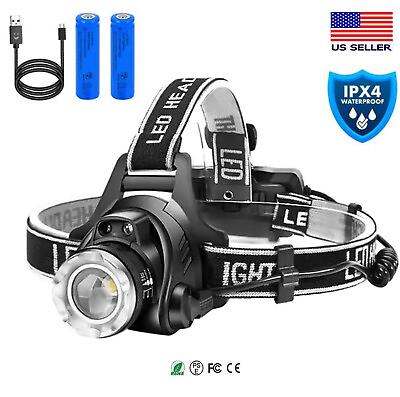 #ad #ad Helius Bright LED Headlamp Zoomable Rechargeable Head Light Flashlight Lamp $24.99