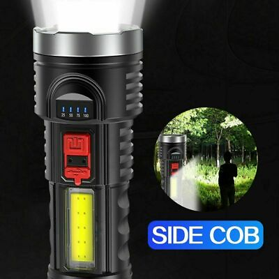 #ad #ad 1pc Super Bright 100000LM LED Torch Tactical Flashlight Lantern Rechargeable $10.44