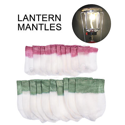 #ad 10PCS Lantern Mantles Outdoor Camping Gas Lantern Light Mantles $9.49