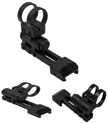 #ad VISM Extended Flashlight Ring Mount 1quot; 3 POSITION for Rifle PICATINNY Rail BLK $32.95
