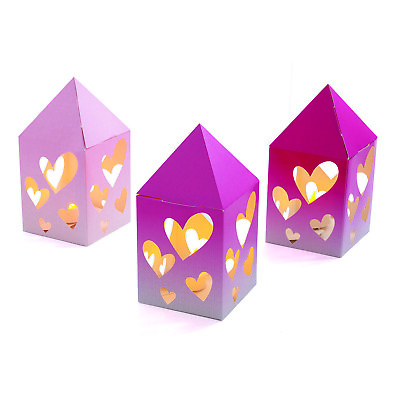 #ad Valentine Paper Lantern Centerpiece Party Decor 6 Pieces $12.32