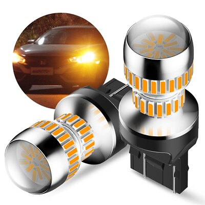 #ad Bright of 7443 7444 CK LED Front Turn Signal Parking DRL Light Bulbs Amber 3000K $17.09