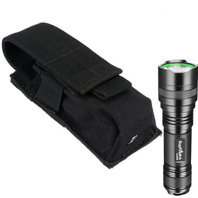 #ad Tactical Molle Flashlight Holder Nylon Belt Holster Flashlight Torch Case Pouch $7.99