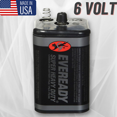 #ad Eveready 6 Volt Lantern Battery Super Heavy Duty 1209 Long Lasting For Outdoor $8.99