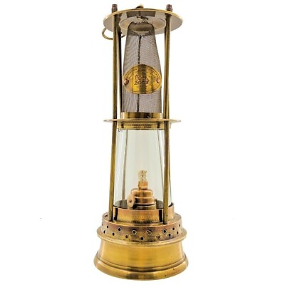 #ad Vintage Antique Brass Miner Oil lamp Brass Safety Ship Lantern Style Lanterns $84.65