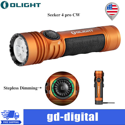 #ad #ad OLIGHT Seeker 4 Pro Tactical Flashlights MCC or Type C Rechargeable Waterproof $139.99