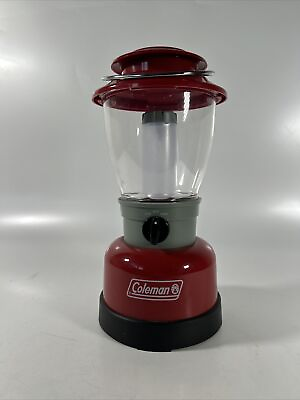 #ad Coleman 5328 Series Red Lantern Lamp Outdoors indoors Camping power outage $27.28