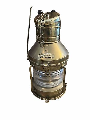 #ad #ad Anchor Ship Lantern Beautiful Large Brass LightNauticalShipNavy $400.00