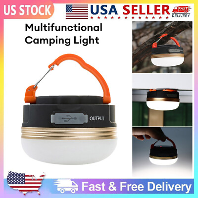 #ad Rechargeable LED Outdoor Camping Tent Light USB Lantern Hiking Emergency Lamps $13.82