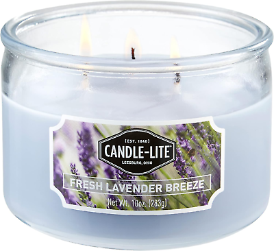 #ad Candle lite Scented Fresh Lavender Breeze Fragrance $5.99