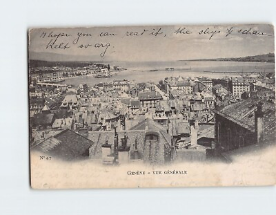 #ad Postcard General View Geneva $9.09
