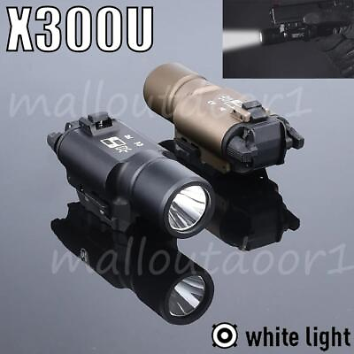 #ad Tactical X300 Pistol Gun Light Weapon Light Lanterna Torch for Rifle Black DE $32.99