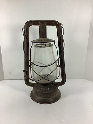 #ad Vintage Kerosene Dietz Monarch Railroad Lantern Hot Blast Complete Fitzall Globe $50.00