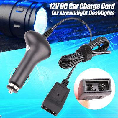 #ad 12V Car Charger Adapter for Streamlight Flashlight Charge Cord DC Rechargeables $8.99