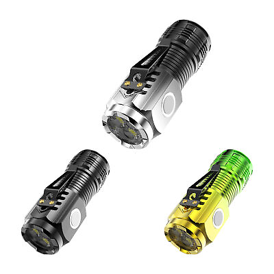 #ad LED Flashlight With Toggle Clip Mini Rechargeable Flashlight With Builtin Magnet $11.60