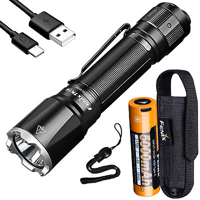 #ad Fenix TK16 V2.0 V2 3100 Lumen Tactical Flashlight Long Throw and Rechargeable $91.95