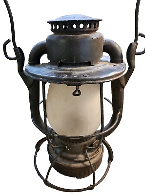 #ad #ad Rare DIETZ VESTA D.L. amp; W.R.R. Antique Railroad Lantern w Patina Glass Globe $168.00