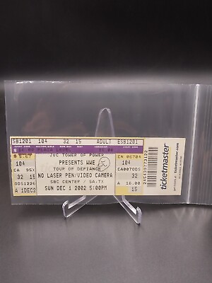 #ad WWE Tour of Defiance SBC Center Dec 1st2002 Ticket Stubs John Cena $15.99