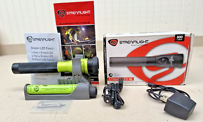 #ad Green Streamlight Stinger LED HL Rechargeable Flashlight Kit W Charger amp; Battery $139.99