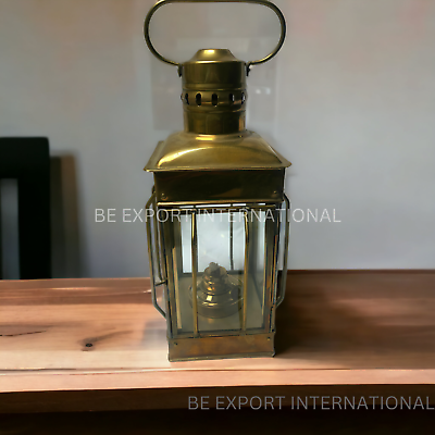 #ad #ad Antique Brass amp; Copper Nautical Lantern Oil Ship Anchor Design Hanging $85.00