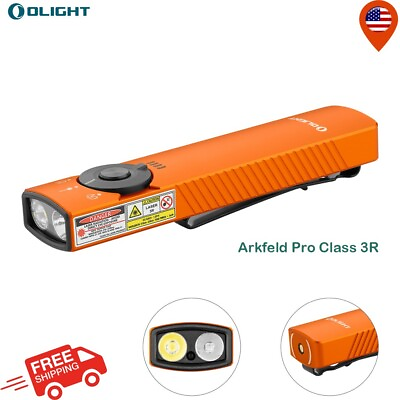 #ad OLIGHT Arkfeld Pro Class 3R EDC Flashlight with LED Light UVamp;Laser Orange $99.99