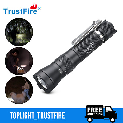 #ad Trustfire L2pro Led Lights Tactical Flashlight LED Hiking Working Torch（Black） $28.99