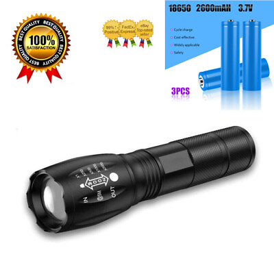 #ad Rechargeable Flashlights LED Tactical Flashlights Super Bright Flash Light $5.99