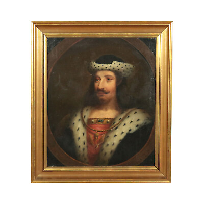 #ad Portrait Of A Scottish Monarch Oil On Canvas 19th Century $3430.00