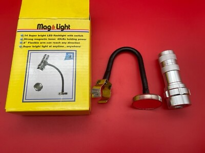 #ad iGaging Mag amp; Light LED Flashlight with Magnetic Base with Flexible Arm $20.00