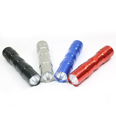 #ad 3W Police LED Flashlight Light Lamp Torch AA Battery Climb Camping 3 colors $3.99