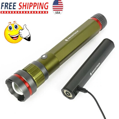 #ad #ad 6500 Lumen LED Flashlight Rechargeable Dual Power AA USB w Charging Bank Durable $93.00