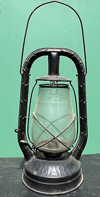 #ad Dietz Monarch Kerosene Lantern Black Barn Hurricane Lamp Vintage Antique GUC $129.00