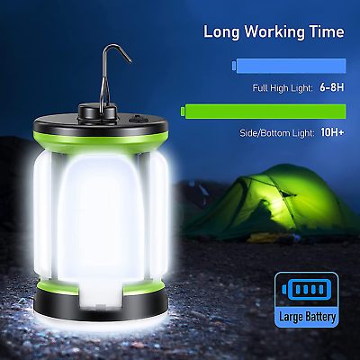 #ad 2000L Rechargeable Camping Lantern 7 Light Modes 60 LEDs10 Hrs. Runtime $15.97