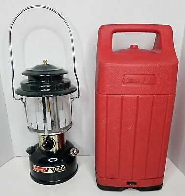 #ad Vintage Coleman CLX Adjustable Model 290 Lantern Dated 6 84 With Carrying Case $99.99