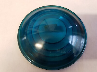 #ad Green Signal Corning Glass Lens Railroad Switch Marker Lantern 4 1 2 D X 3 F S O $45.00