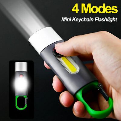 #ad #ad Strong Flashlight Mini LED Flashlight Keychain Light Rechargeable Portable Lamp $5.57