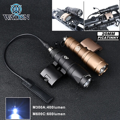 #ad Tactical M600C Flashlight M300A Mini Weapon Light Hunting Offset Mount 20mmRail  $8.91