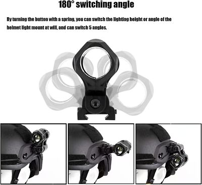 #ad Tactical 5 Position Flashlight Mount fit 20mm Picatinny Rail Hunting Rifle Light $9.78