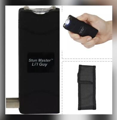 #ad Stun Master POLICE Black MINI Stun Gun 4.4 Milliamp Rechargeable LED FLASHLIGHT $22.68