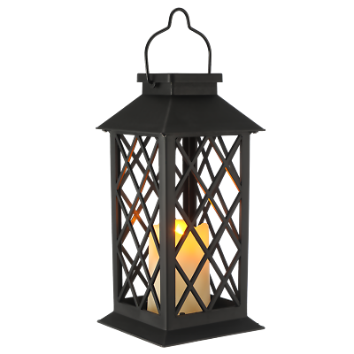 #ad Hanging Garden Decorative Candle Lantern with LED Outdoor Flameless Bfdqotjlprhu $9.39
