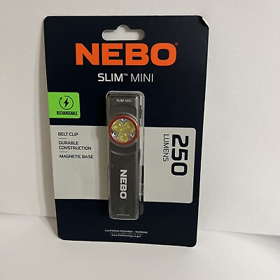 #ad Nebo Slim Li Ion Mini Rechargeable LED Flashlight 250 Lumens NEB FLT 1042 $25.49