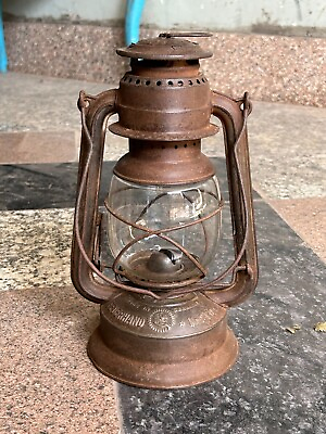 #ad OLD VINTAGE RARE FEUERHAND NR. 270 KEROSENE LANTERN LAMP WITH OLD GLOBE GERMANY $185.00